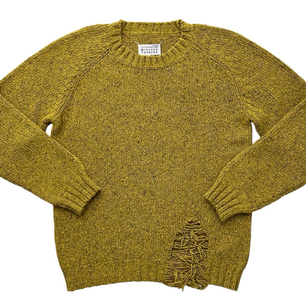 Maison Margiela Distressed Crewneck Sweater